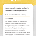 Hardware–Software Co-Design for Embedded System Optimization