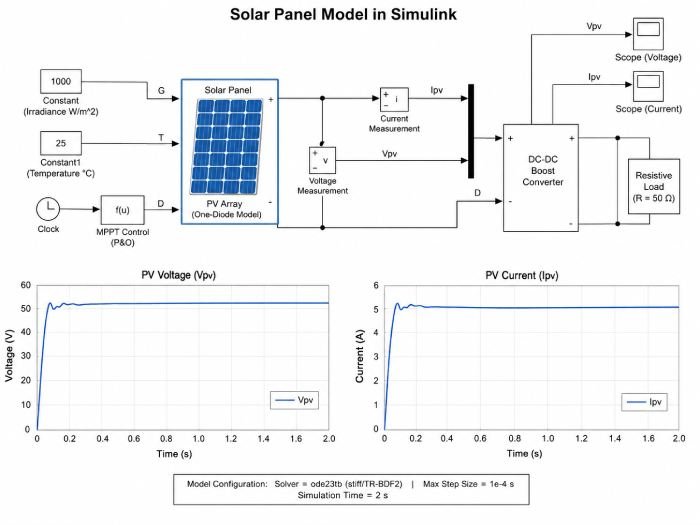 MATLAB/Simulink Model for MPPT in Solar PV System